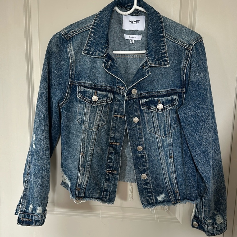 Vici distressed denim jacket
